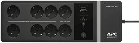 APC by Schneider Electric Back-UPS ES BE650G2-IT Gruppo di Continuità 650 VA, 8 Uscite Protette da Sovratensioni, 1 Porta di Ricarica USB, 400 W