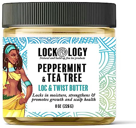 Loc Retwist Butter & Dread Wax Loc Butter For Growth - Peppermint Tea Tree All Natural & NO Build Up Loc Retwists Products by Lockology