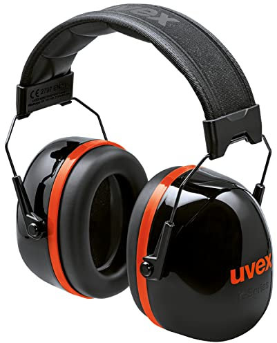 Uvex K30 faltbare Hochdämmende Gehörschutzkapsel-36 dB Dämmung-Schwarz/Rot