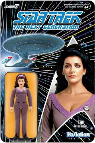 SUPER7 Star Trek: The Next Generation Counselor TROI Reaktionsfigur | 9,5 cm groß