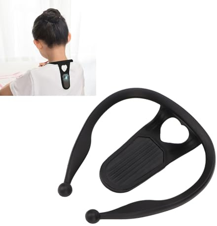 Straight Posture Reminder Intelligent Posture Trainer for Men Women Rechargeable Digital Electronic Back Posture Corrector for Posture Tracking Training (Black)