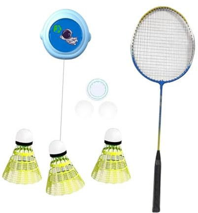 Generic Badminton Solo Badminton Training Selbsttraining Übung für Spiele Workout, Blau 1 Stück Schläger