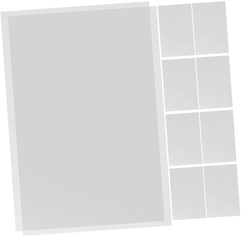 10 Stück Schrumpffolien Papier aus Ps, Weiß, Zuschneidbar