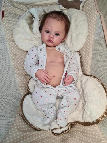 Anano Reborn Baby Junge Vollsilikon Lebensecht Puppe 45CM Reborn Babypuppen Puppen Silikon Baby Puppe Boy Babypuppe Das Sich Wie EIN Echtes Baby Junge Puppe