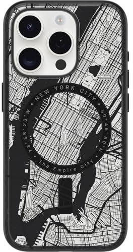 OtterBox Cover Serie Clear Case con MagSafe per iPhone 15 PRO, Resistente a Shock e Cadute, Ultra Sottile, Protettiva, Testata 3X Norme Mil-Std 810G, New York