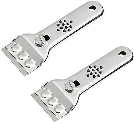 Hemobllo 2piezas Limpia Azulejos y Pisos Raspador De Juntas De Belleza Acero Inoxidable Mango Ergonómico Hogar Industria