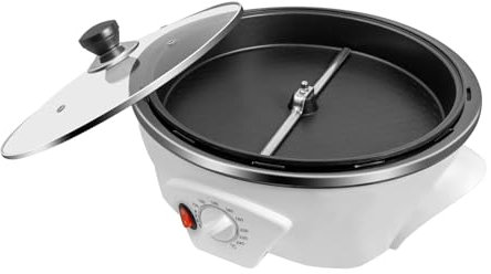 1200 W Torrefattore Torrefattore Cafe Torrefattore grano Caffè Acciaio Inox Torrefattore Caffè Temperatura Regolabile per Cuocere Arachidi, Semi Melone, Semi di soia, Chicchi Caffè Crudi