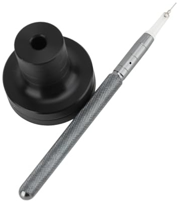 Engrasador Automático para Relojes, Herramienta de Reparación de Aleación de Engrasador Lubricante para Relojes Fácil de Usar con Bolígrafo con Pasador de Aceite, Base para (GRAY)