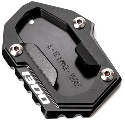 Motorradzubehör für R1300GS R 1300 GS R 1300GS 2024 2025 gs1300 GS 1300 | Motorrad Seitenständer Verlängerung Platte Motorradständer CNC Aluminium (Schwarz)