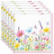Arquiel Servilletas De Flores Silvestres Tela De Cocina, Servilletas De 6 De Tela 100% Algodón Suaves Cómodas Lavables Reutilizables Servilletas De Mesa para Cenas Familiares, Cócteles, Bodas