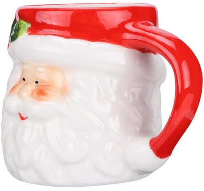 DECHOUS 1stück Kreative Santa Tasse Aus Keramik Weihnachtliche Kaffeetasse Für Teeliebhaber Für Weihnachtsfeiern Für Familie Und Freunde
