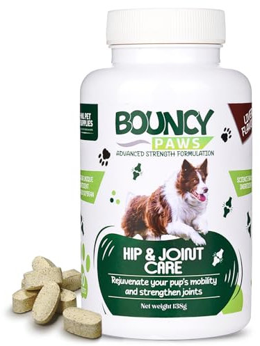 Joint Supplements for Dogs - 90 Tablets Green Lipped Mussel for Dogs, Senior Dog Joint Supplements, Advanced Strength Dog Arthritis Pain Relief with Turmeric, Glucosamine and Chondroitin - Made In UK
