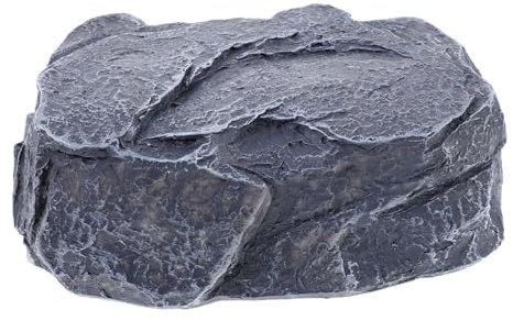 Parliky Steinschlüsselkasten Aus Harz Für Außenbereich Schlüsselversteck Als Garten-deko Wetterfeste Schlüsselaufbewahrungsbox Ersatzschlüssel-Safe Für Vorgarten