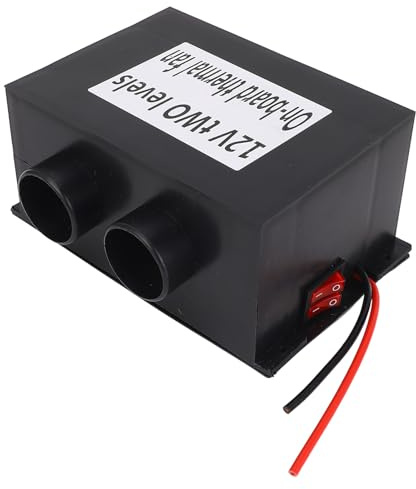 Marhynchus Stufetta Elettrica Portatile, Stufa Elettrica Durevole 600 W con 2 Uscite d'aria, Sbrinatore Efficiente per Auto e Piccoli Spazi