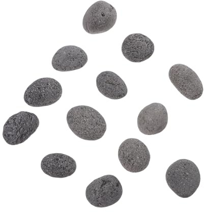 Hemobllo Sacco di Pietre Laviche Naturali per Braciere da Esterno Rocce Vulcaniche Decorative Riutilizzabili per Tavolo da Braci Barbecue Gas e Riscaldatore da Patio