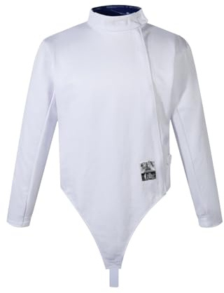 450N Fäktuniform, Issilkesfäktningsöverdrag, Träningsfäktutrustning, Unisex, Lämplig for Floret, Fäktningsman och Sabel(Left hand,58#)