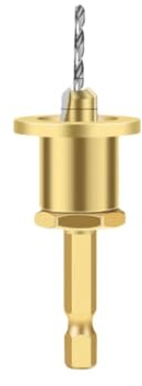 Adjustable Hex Shank Countersink Drill Bit with Depth Stop, 3mm Self-Drilling Tip, 8mm Shank for Wood Screw Installation