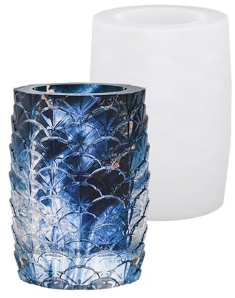 Wiederverwendbare Silikon Pflanzgefäßform, florales geprägtes Design, Kunstharz, Zement, Basteln, Schmuckhalter, Heimdekoration, Silikonform für Kunstharz, Zement