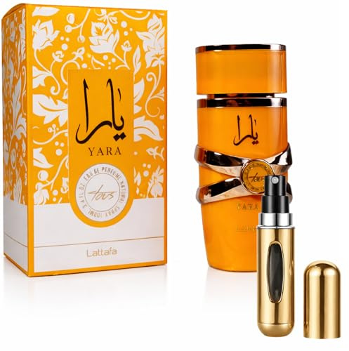 Lattafa Yara Tous Eau de Parfum para Mujer 100 ml | Perfume Árabe Dulce, Tropical y Elegante | Fragancia Femenina para Uso Diario y Regalo (Tous)