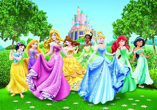 AG Design FTD 2207 Stampa fotografica decorativa da parete, motivo: principesse Disney, 360 x 254 cm, Multicolore (Bunt)