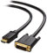 Cable Matters cavo bidirezionale da HDMI a DVI certificato CL3 (da DVI a HDMI) 1,8 m