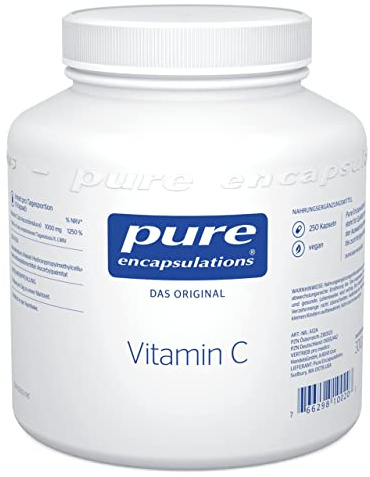 Pure Encapsulations - Vitamin C - 1000 mg hochdosiertes Vitamin C für Immunsystem und Kollagen - 250 Kapseln