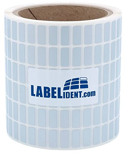 Siegeletiketten, Sicherheitssiegel - 15 x 6,35 mm - 10.000 Polyester Sicherheitsetiketten, Verschlusssiegel mit Checkerboard-Effekt auf 76 mm Kern