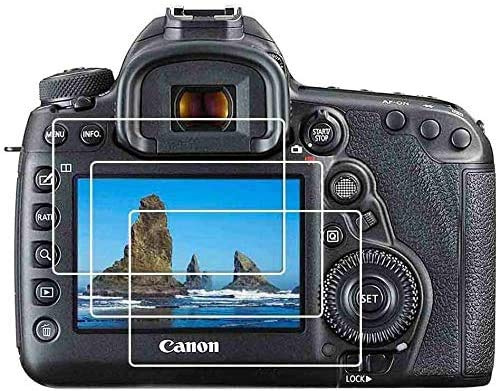 ULBTER Displayschutz Schutzfolie für Canon EOS 5D Mark III/Mark IV 5DS 5DS R Kamera, 9H Härte LCD Gehärtetes Glas 【3 Stück】