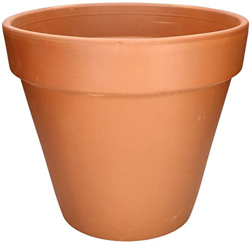 KOTARBAU® Terrakotta Blumentopf rund ⌀ 38 cm, Übertopf 34 cm hoch | Übertöpfe für Zimmerpflanzen, Kräutertopf mit Abflussloch, Tontopf mit Rand, Blumentopf Keramik unglasiert, Terrakotta
