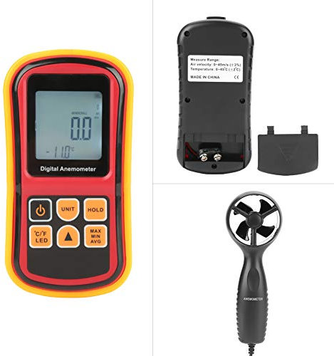 Gm8901 Palmare Lcd Anemometro Digitale Tester di Velocità dell'Aria Misuratore di Temperatura della Velocità del Vento per Home Office Condizione Ventola di Scarico Navigazione della Barca a Vela Velo