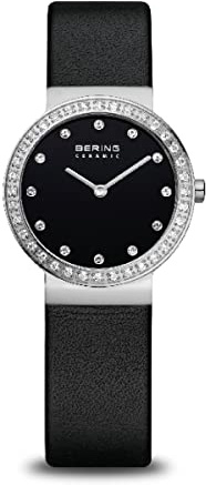 Bering Damen Quarz Uhr | Armbanduhr 29 mm Edelstahlgehäuse und Zifferblatt |Milanaisearmband | Saphierglas | 5 ATM | 10729