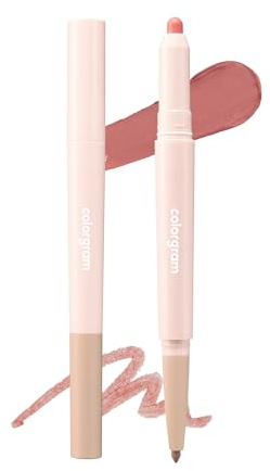 COLORGRAM All In One Over-Lip Maker 01 Warm Peach | Versatile Lip Liner & Contour with Natural Shades, Matte finish, Bigger and Fuller Lips, Plumping effect, Smooth creamy texture