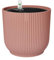 Elho Vibes Fold Round con Sistema de Regado - Macetero por Interior - 100% Plástico Reciclado - Ø 22 cm - Rosado/Delicate Pink