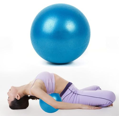 Pilates Ballon de Gymnastique, Yoga Ball, Ballon De Gymnastique Ballon Yoga, Souple Balles d'exercices Fitness, avec Paille Gonflable, pour 25cm Entraînement Abdominal et des Épaules,Équilibre,Sport
