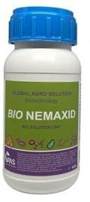 Global Agro Solution BIO NEMAXID – Organischer Mikrobendünger mit Purpureocillium lilacinum & Glomus spp. – Für gesunde Böden, starke Wurzeln & Nematodenreduktion – 300 ml Flüssigdünger