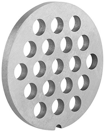 Ejoyous Couteau à Disque de Plaque de Hachoir à Viande, Ensemble de Disques Perforés, Couteau de Plaque de Hachoir à Viande, Argent, Petit trou rond 8mm