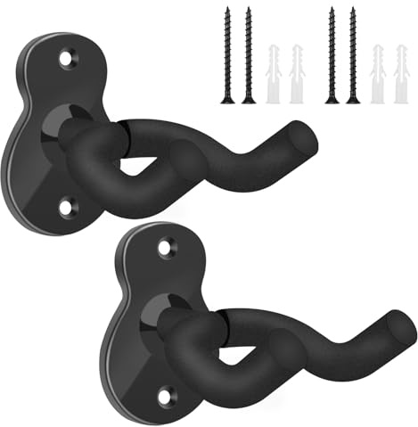 Yumzeco TTCR-II 2Pcs Ukulélé Guitare Supports Muraux Guitare Montage Mural Guitaren Crochets Support Support Ukulélé Acoustique Électrique Classique Basse Guitaren Mandolines Violon Cintres Muraux
