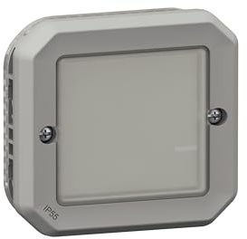 LEGRAND, Plexo New Connected Wet Room Surface-Mounted Light Switch, Dimming Function, Smart Home, Home+Control App, Voice Control, Without Neutral Conductor, 5-125 W, LED Compatible, IP55-IK07,