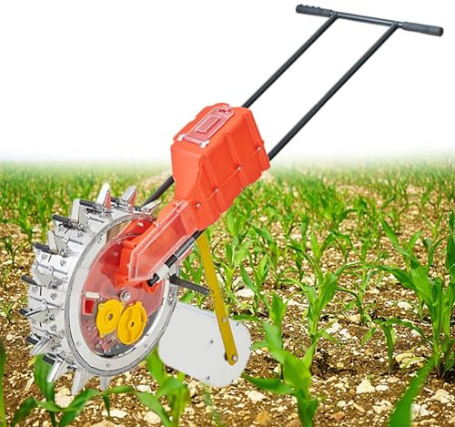 Beachtiful Manual Seeder Hand-Push Roller Seeder Seeds Dispenser Spreaders Corn Seed Planter Machine Manual Planter Efficient Peanut Spreaders Tool for Terraced Farm Ranch Garden