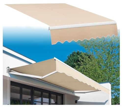 ZFUCMAYL Ersatzteile for Einziehbare Markisen, Markisen for Die Außenterrasse, Ersatz-Abdeckungsplane for Die Deck-, Fenster-, Tür- Und Autoseite, Nur Stoff(11.48x8.2ft)