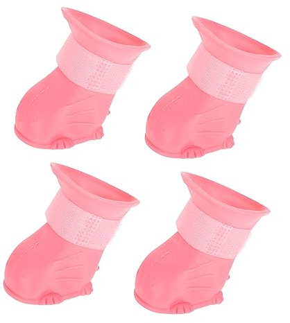VILLFUL 4stücke wasserdichte Hundeschuhe rutschfeste Atmungsaktive Pfotenschutzschuhe Für Outdoor-aktivitäten Geeignet Für Regenwetter Und Langen