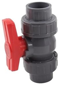 CHATROOM 1/2/5 Stück 20~50 mm PVC-Rohr-Kugelhahn Gartenbewässerung Wasserrohrverbinder Armaturen Rohrverbindung Absperrventil(ID 32 mm,5pcs)