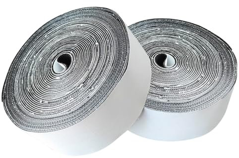 Onezebra 5M x 50mm Velcro Tape Self Adhesive, Double Sided Velcro Tape, Velcro Tape for Mounting, Hanging, Storing, Self Adhesive Tape Heavy Duty Reusable Double for Home, Office & DIY Crafts (Black)