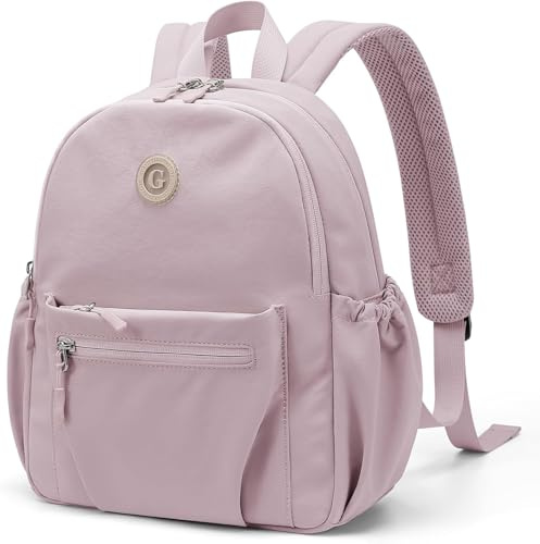 GOLF SUPAGS 10L Mini Zaino da Donna Piccolo Zaino da Viaggio Elegante Borse Causal Daypack zaino per Ufficio Scuola Viaggio Lavoro (Rosato)