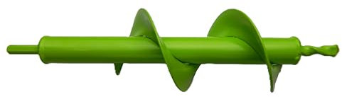 WERHE Tarière pour perceuse 80 mm Ø, 300 mm de long - Tarière de jardin pour visseuse sans fil pour planter, fleurir et creuser des trous - Outil de creusement pour le jardin