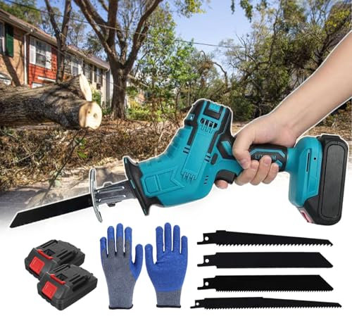 ERSINIAN Máquina cortadora de Huesos eléctrica, máquina cortadora de Huesos de Carnicero, con 4 Hojas de Sierra y 12 Pares de Guantes, Kit de Herramientas para Cortar Carne, Mango de Goma (A)