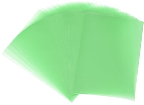 PATIKIL 30 Blätter Pergamentpapier 15.24 x 10.1cm, Transparentpapier Bedruckbar Pergamentpapier 100GSM für Einladungsdruck, Grün