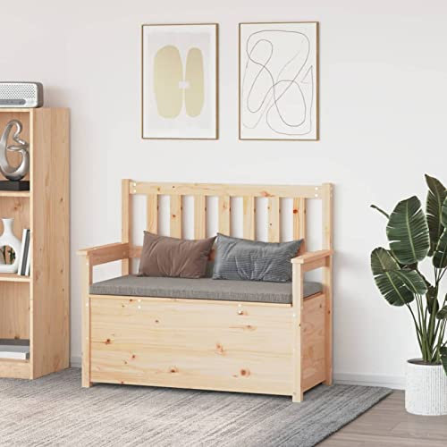 ShGaxin Panca, panche Baul per camera da letto, panchine, panchine, panche per cucina, panca ausiliaria cucina, panchina spogliatoio, in legno massello di pino 112,5 x 51,5 x 96,5 cm