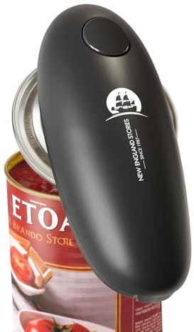 Automatic Electric Can Opener - Hands-Free Operation, Smooth Edge Cutting, Battery Powered for Effortless Opening