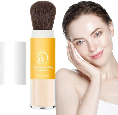 SPF Puder Für Das Gesicht | Gesichtssonnencreme Puder,Mineralischer Mattierender Transluzenter Ölkontroll-Puder Langanhaltender Make-Up Unterbau Bei Fettiger Haut